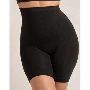 SHAPERMINT ESSENTIALS All Day Every Day High-Waisted Black Shaper Shorts XS/S